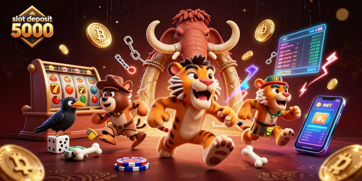 Win big with slot deposit 5000 at our exciting prehistoric casino bursting with luck.