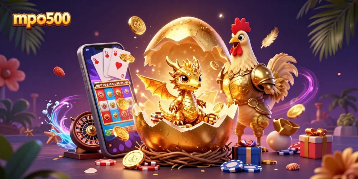 Experience thrilling gameplay with MPO500's golden dragon and dynamic gambling elements.