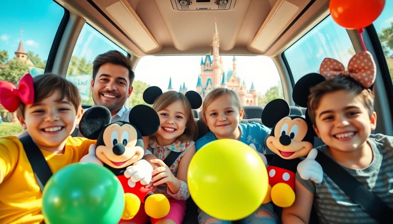 Enjoy a cheerful family transfer from Beauvais Airport to Disney Transfer.