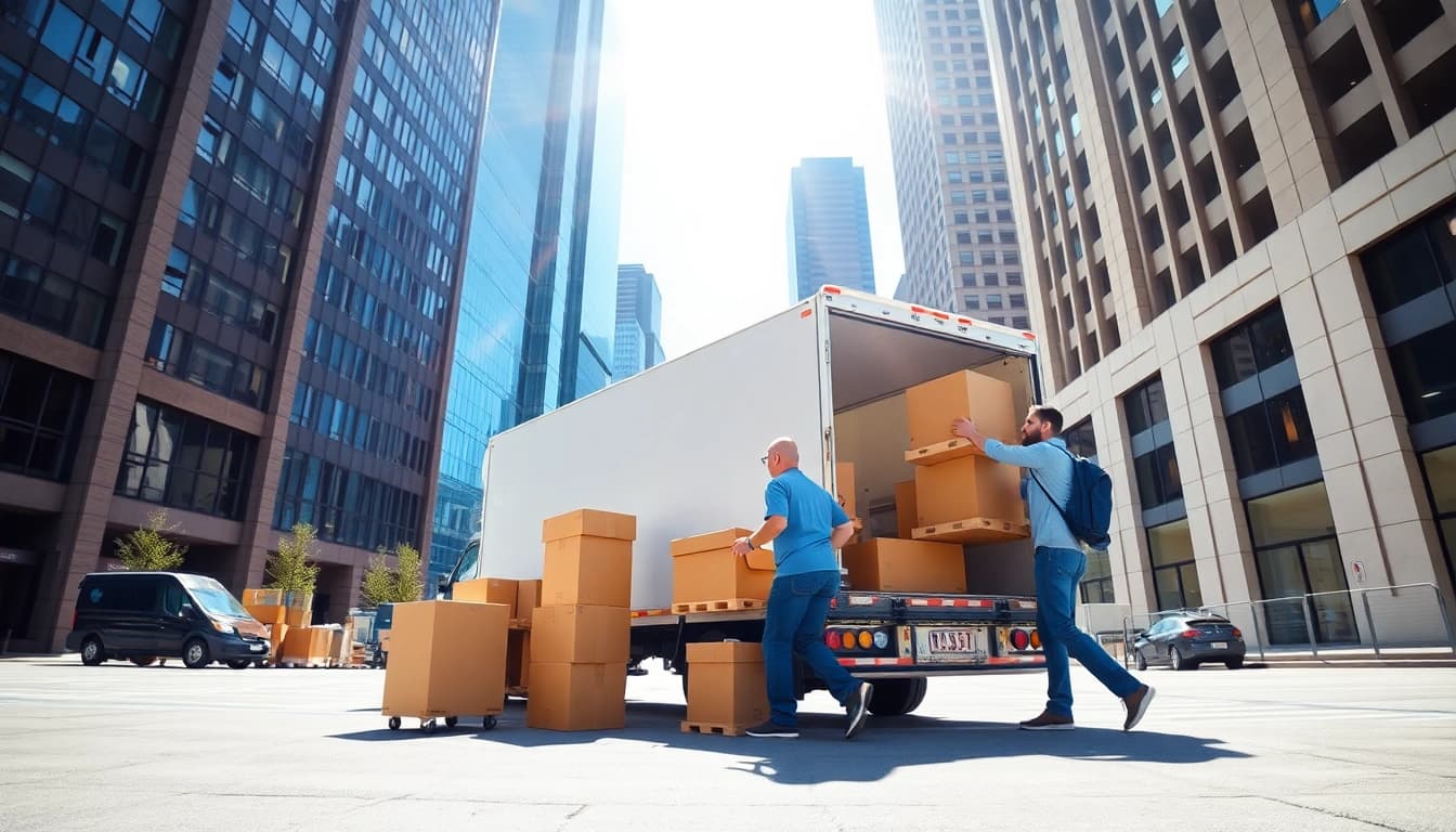 Efficient team providing Commercial Moving Services NYC with organization and professionalism.