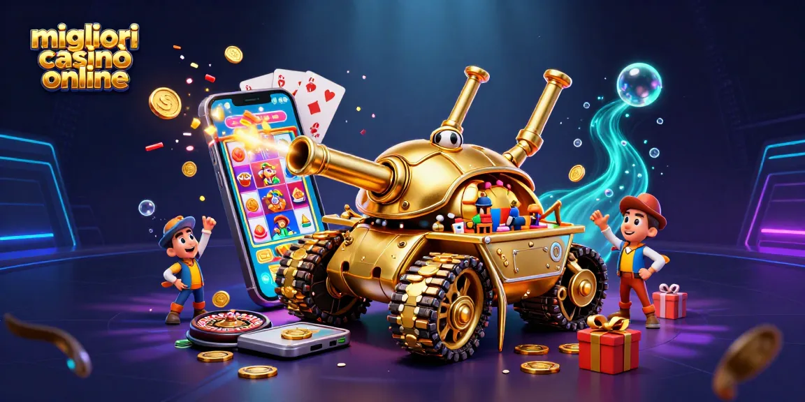 Gioca nei migliori casinò online con un'esperienza unica in questo mini casinò dentro un tank dorato.
