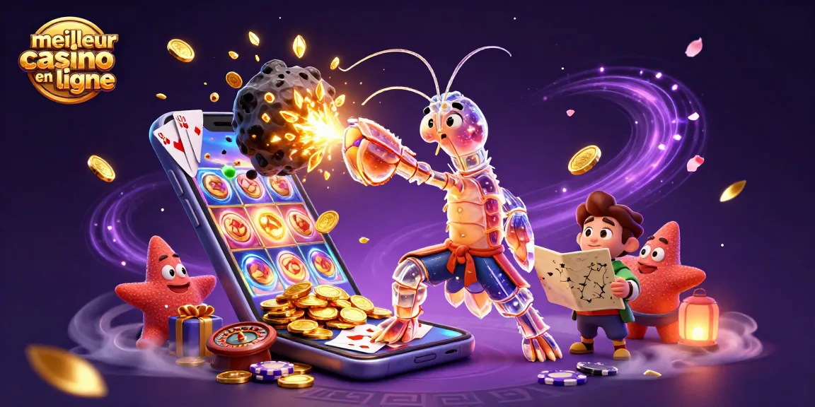 Le meilleur casino en ligne avec un samouraï galactique combattant une météorite pour des gains dorés.