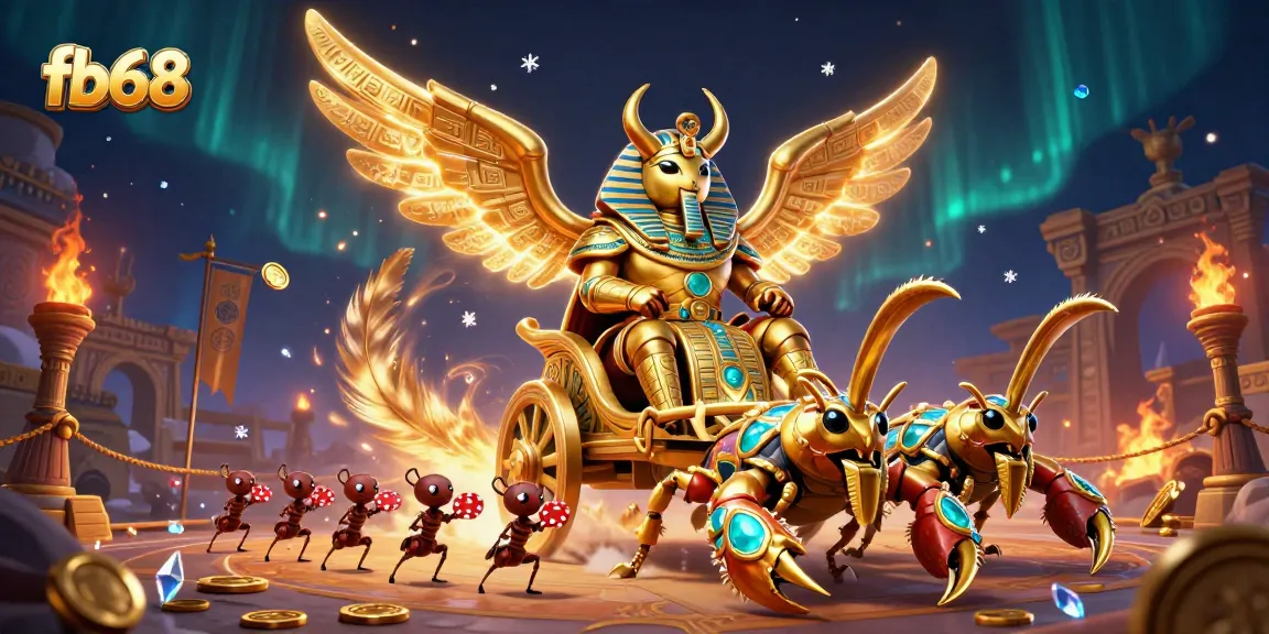 Experience thrilling gameplay at fb68 with golden scarab beats and exciting casino elements.