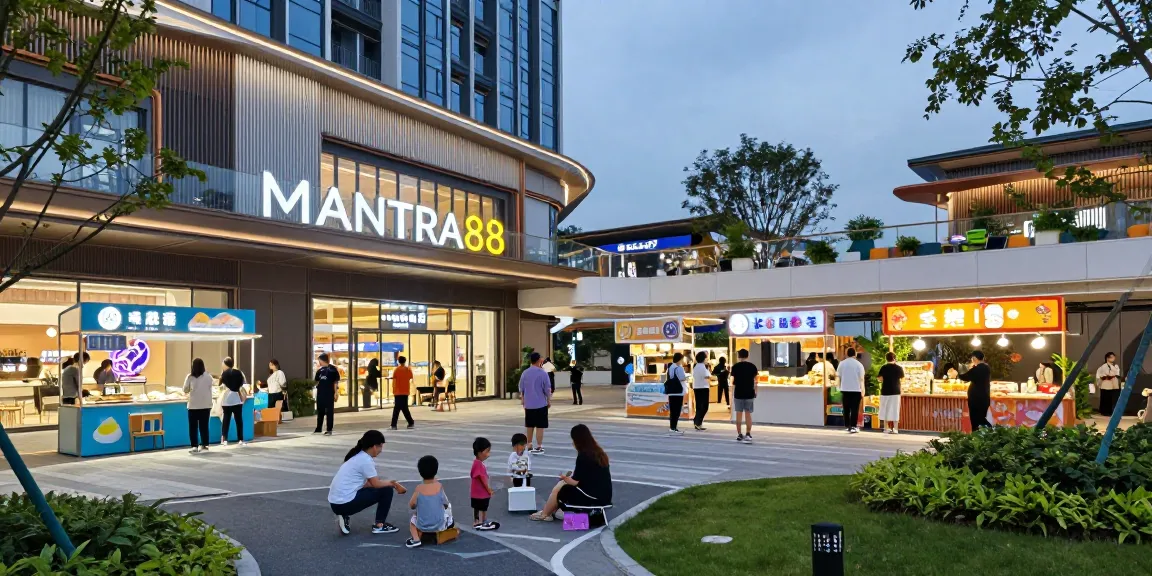 Vibrant MANTRA88 commercial property showcasing entertainment and leisure activities.