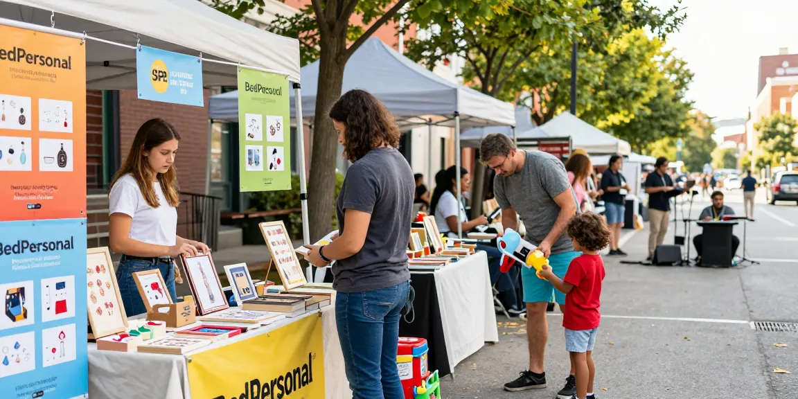 Engaging community marketplace scene on BedPersonal showcasing local classifieds.