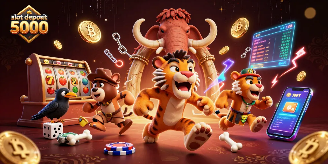 Win big with slot deposit 5000 at our exciting prehistoric casino bursting with luck.
