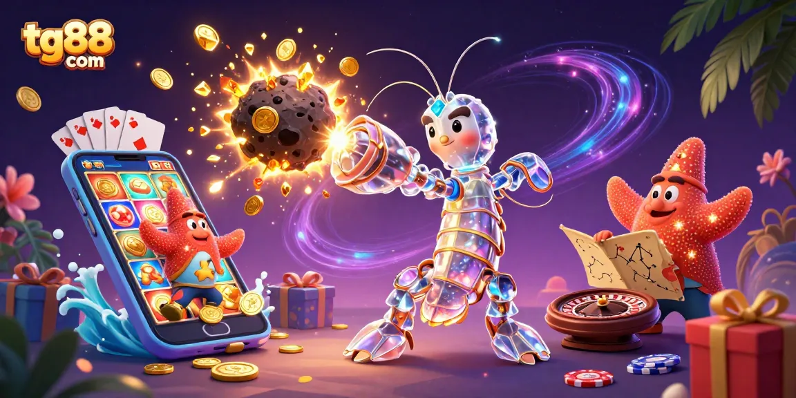 Engage with tg88 com's adventure in a vibrant 3D casino landscape for thrilling wins!