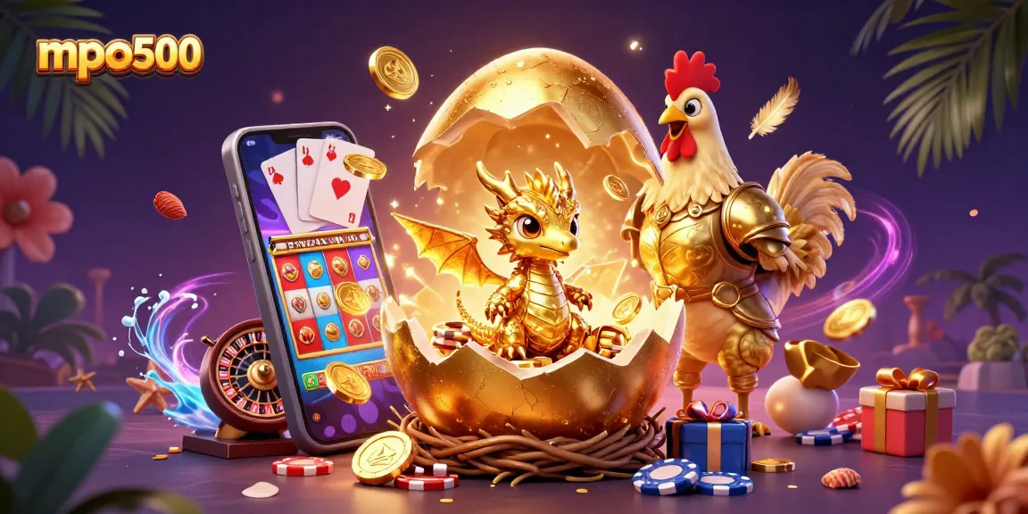 Experience thrilling gameplay with MPO500's golden dragon and dynamic gambling elements.
