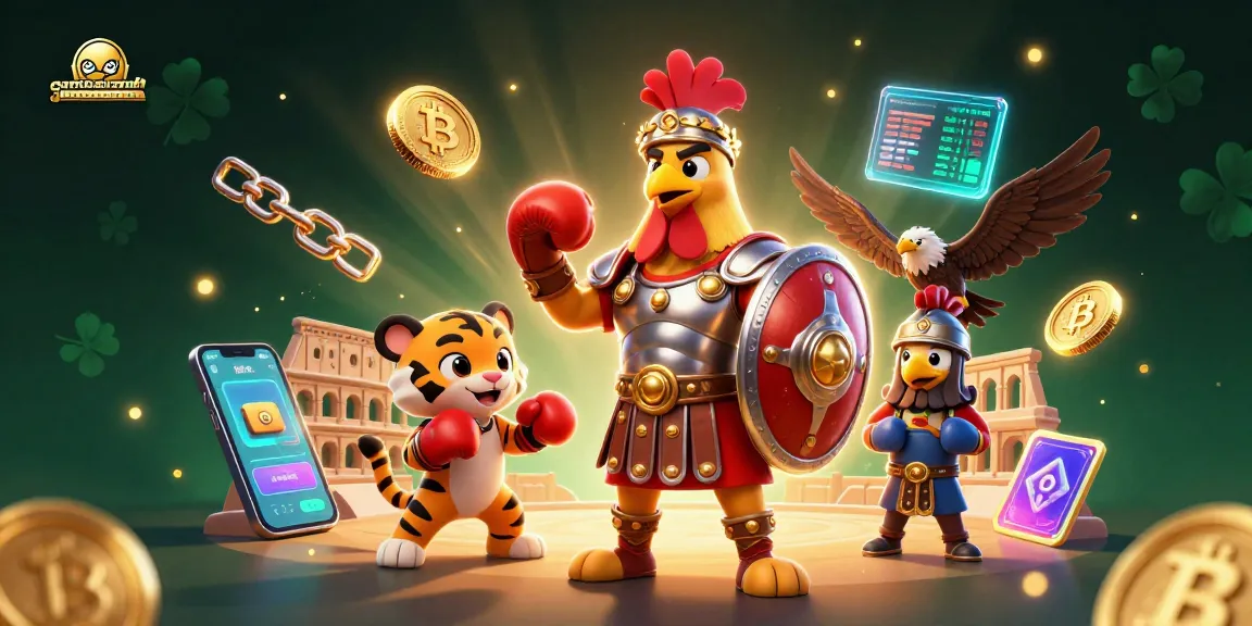 Experience gamebancanohu's dynamic crypto casino scene featuring energetic characters and vibrant visuals.