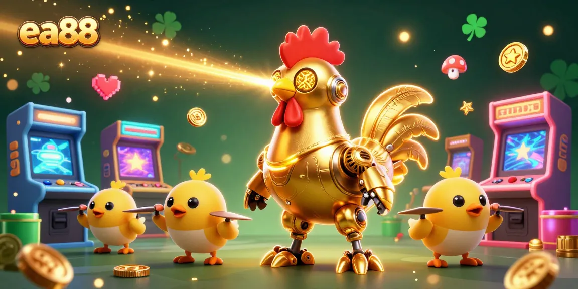 Play exciting games at ea88 with a vibrant, retro-style casino atmosphere packed with action and fun.