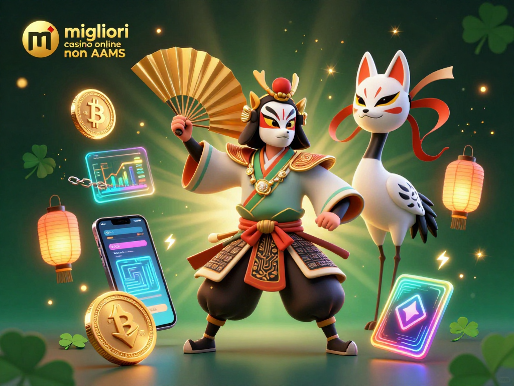 Scopri le migliori casino online non AAMS con guerrieri e monete in un'illustrazione 3D vibrante e dettagliata.