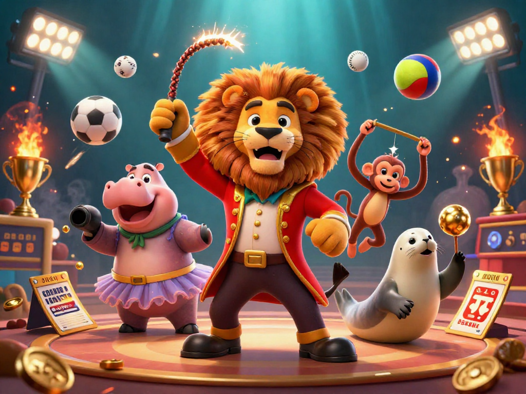 Gamedoubler offers thrilling gameplay with a 3D cartoon circus theme and dynamic sports elements.