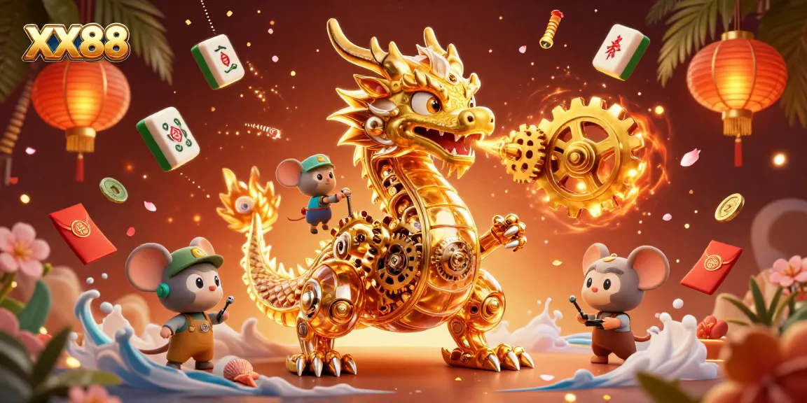 Engage with dynamic 3D XX88 gaming experience featuring vibrant characters and rich casino elements.