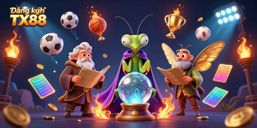 Engage in Đăng ký TX88 and explore vibrant 3D casino elements featuring animated characters and dynamic sports.