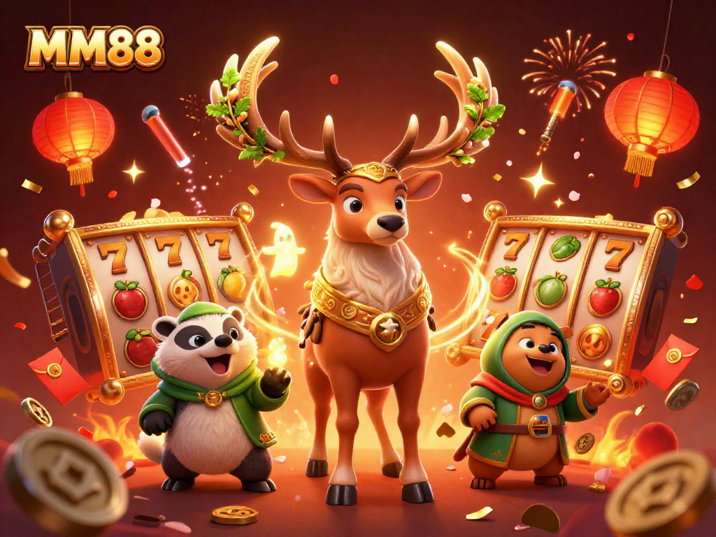 Play and win at MM88 with vibrant slot games in a magical casino atmosphere.