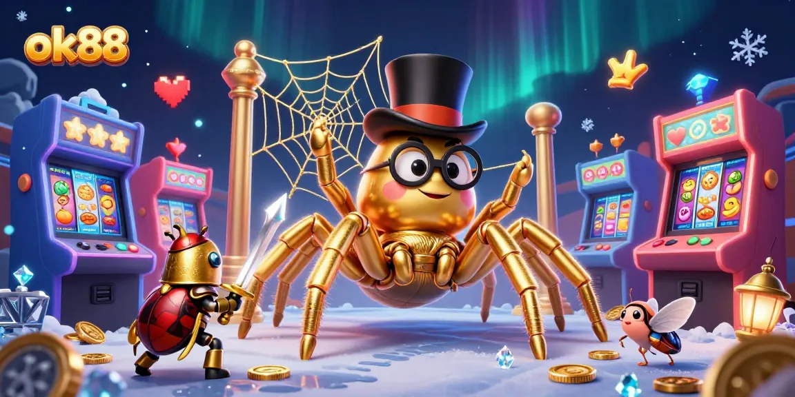 Experience the thrill of ok88 casino through colorful characters in a vibrant gaming scene.