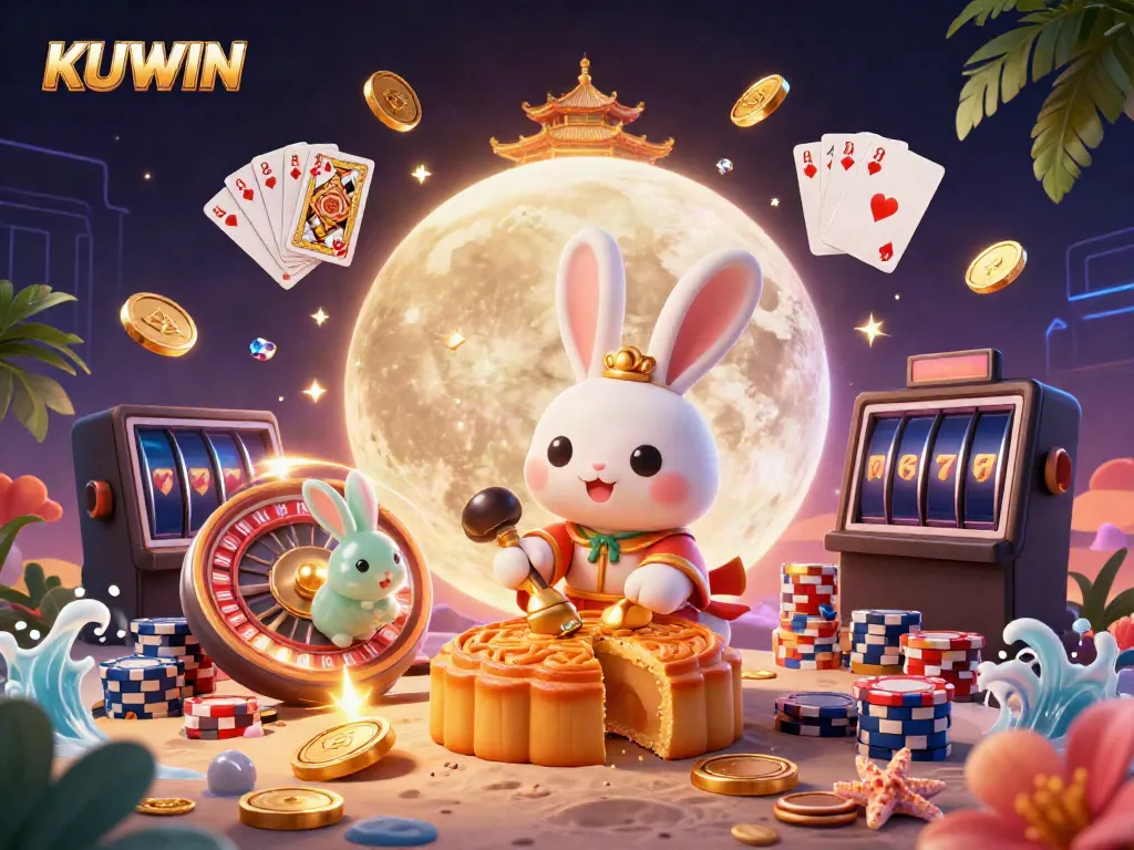 Experience thrilling gameplay at KUWIN with festive moon rabbits and casino excitement.