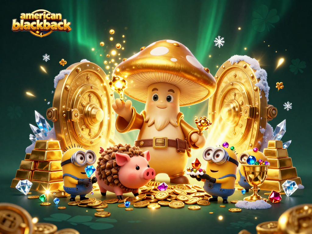 Experience excitement in american-blackjack with mythical treasures and vibrant characters in action.