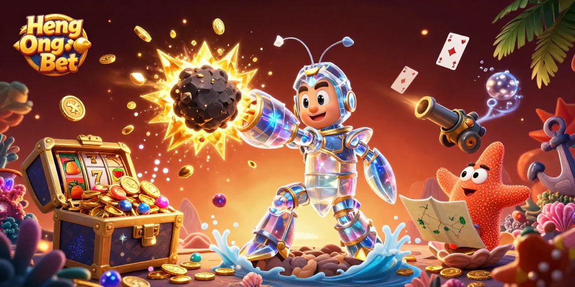 Win big with Heng Ong Bet in this vibrant, dynamic casino adventure scene.