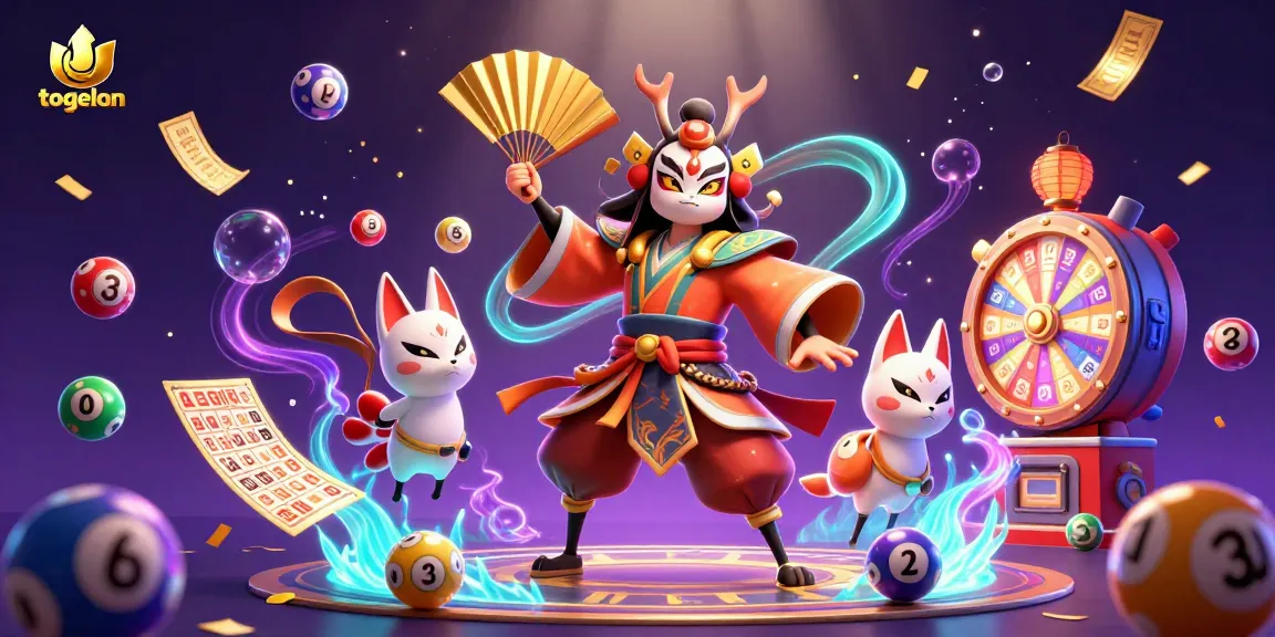 Experience thrilling gameplay with togelon, featuring colorful numbered balls and dynamic lottery elements.