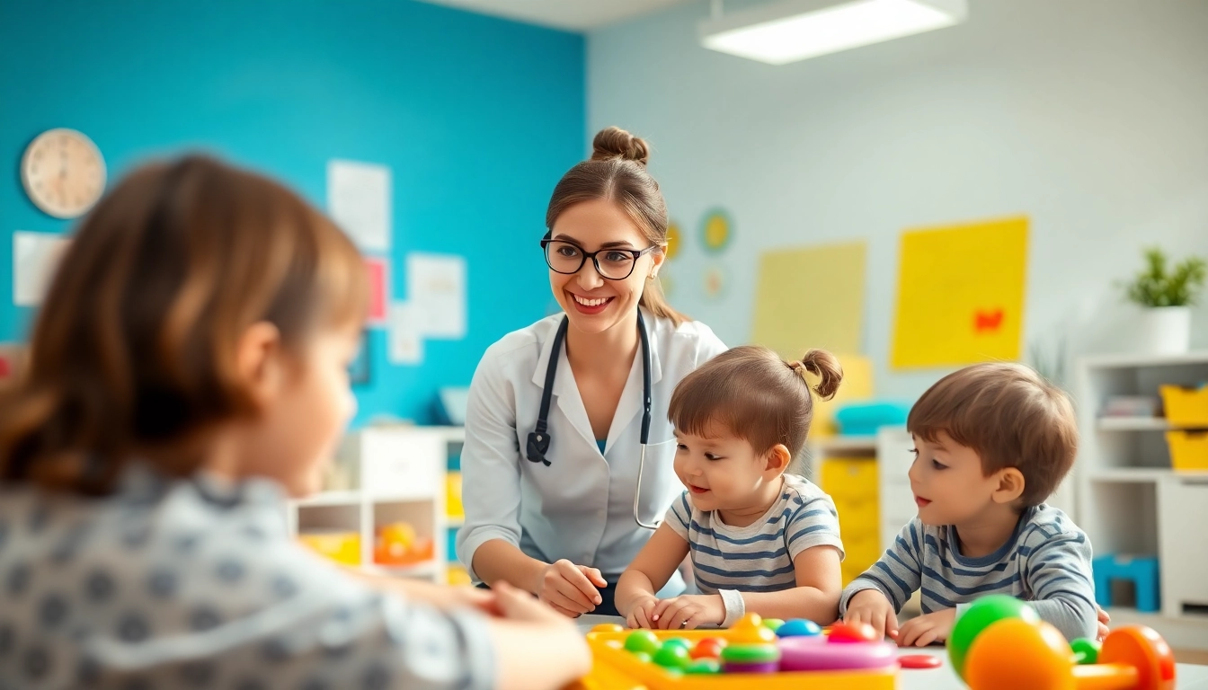 Engaging in ABA therapy in Troy within a welcoming clinic environment promoting learning.