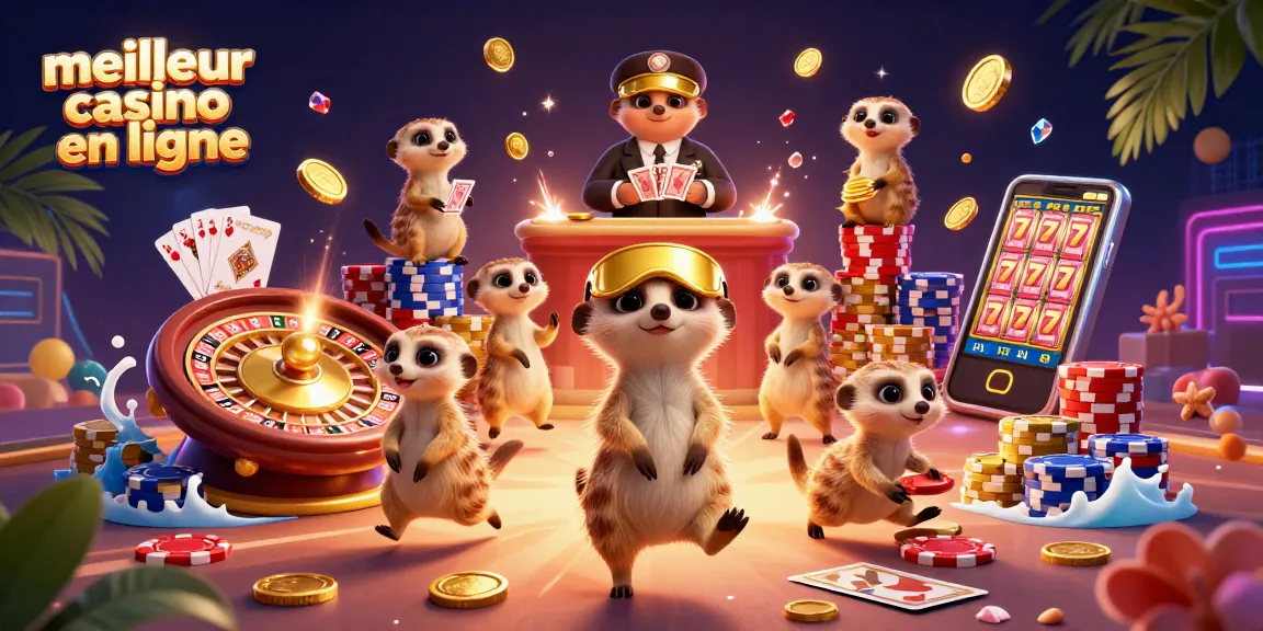 Découvrez les opérations captivantes du meilleur casino en ligne avec des suricates, jetons et jackpots scintillants.