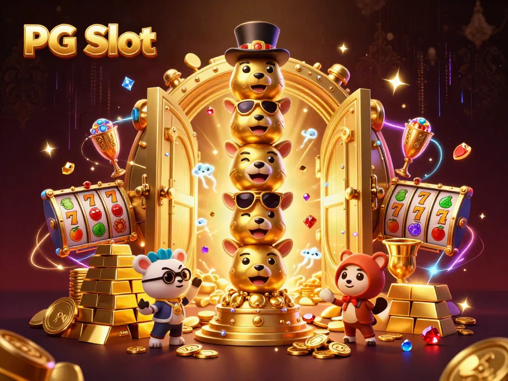 Menangkan permainan di PG Slot dengan totem emas dan harta berkilauan.