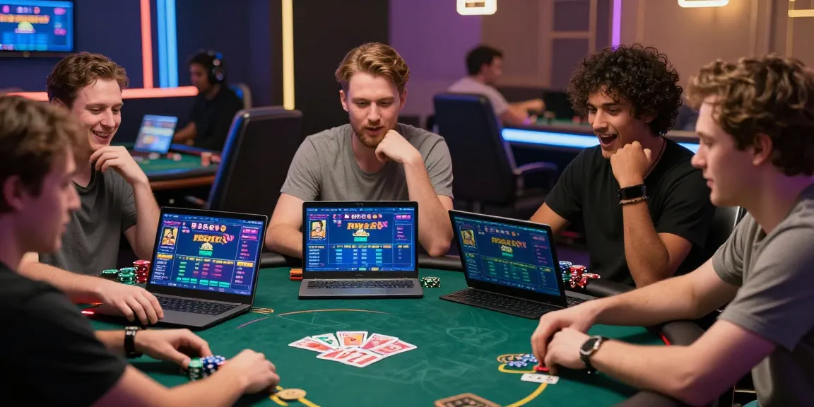 Poker88 online poker game scene with diverse players and vibrant digital interface.