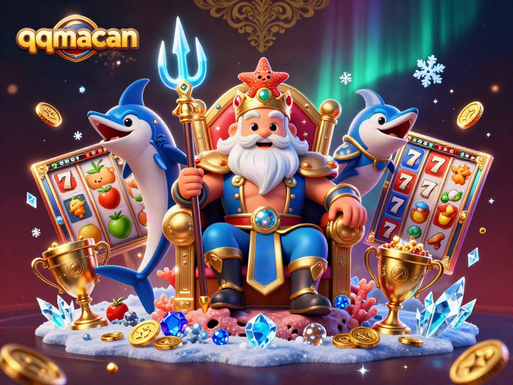 Experience thrilling jackpots with qqmacan's captivating games featuring vibrant slot elements and dynamic characters.