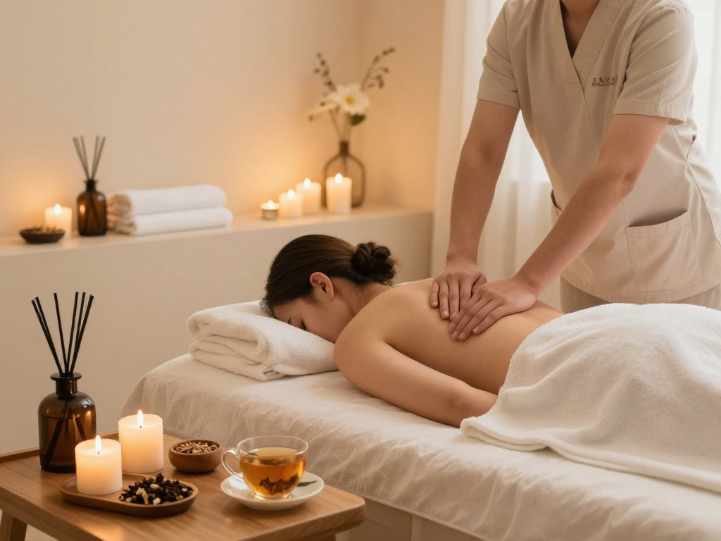 Experience tranquility at Balanced Massage with mantra88's soothing atmosphere and professional therapy.
