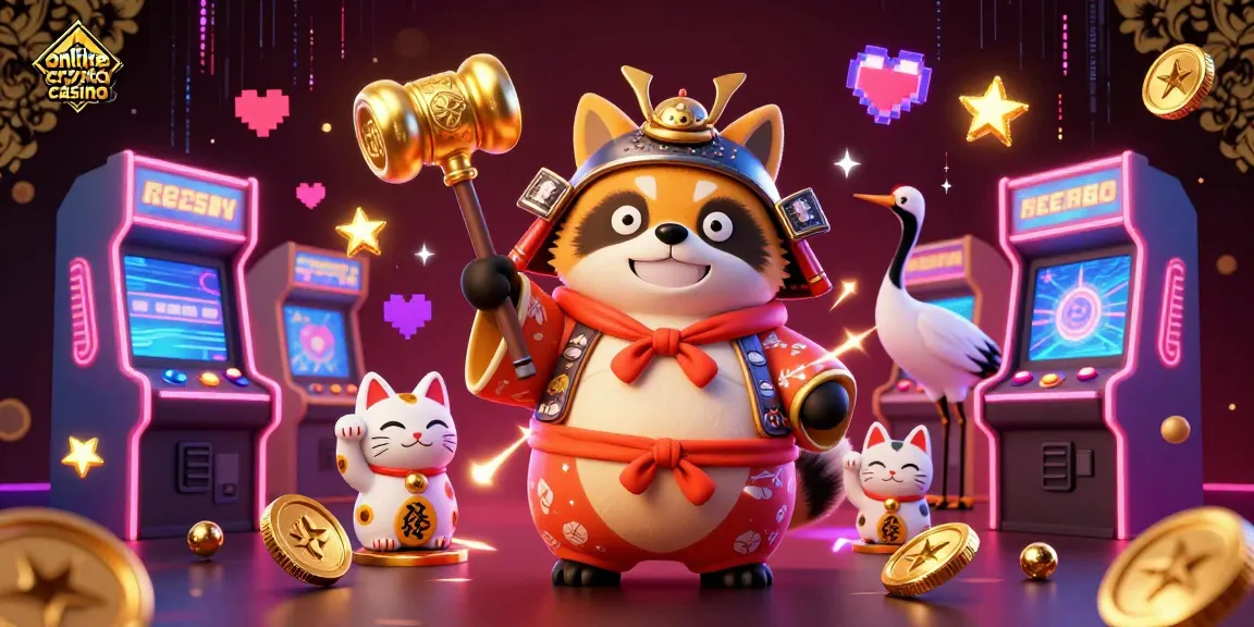 Scopri emozionanti offerte nel miglior online crypto casino interattivo, con simboli della fortuna e giochi arcade luminosi.