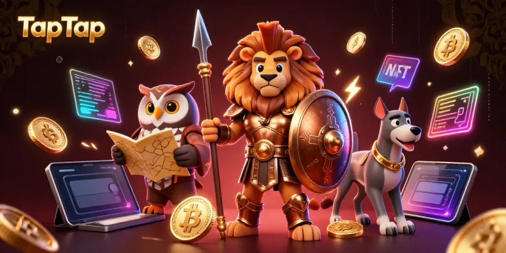 Experience the thrill of TapTap with a vibrant 3D casino scene showcasing strategy and excitement.