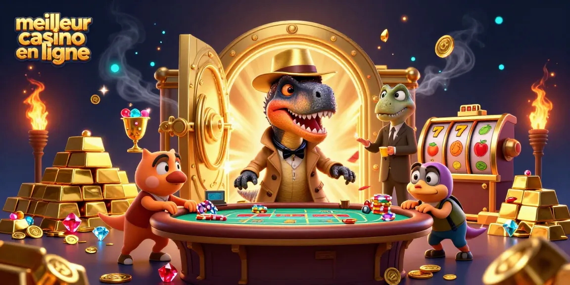 Le meilleur casino en ligne révèle des personnages de jeux de cartes dans une scène animée et riche de détails.