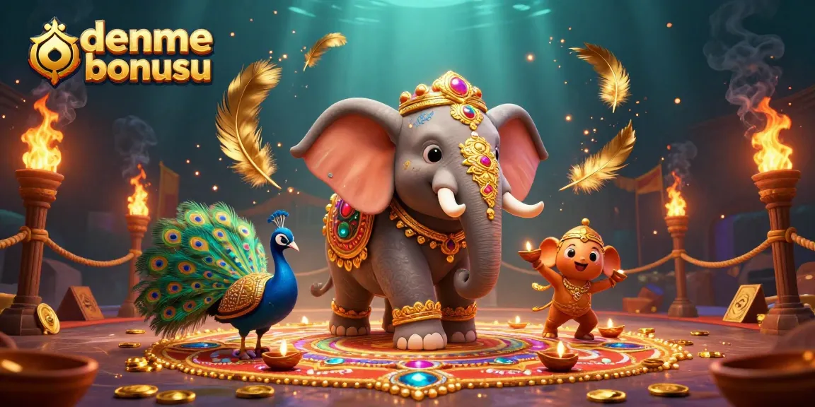 Experience deneme bonusu benefits with vibrant casino elements in a dynamic festive scene.