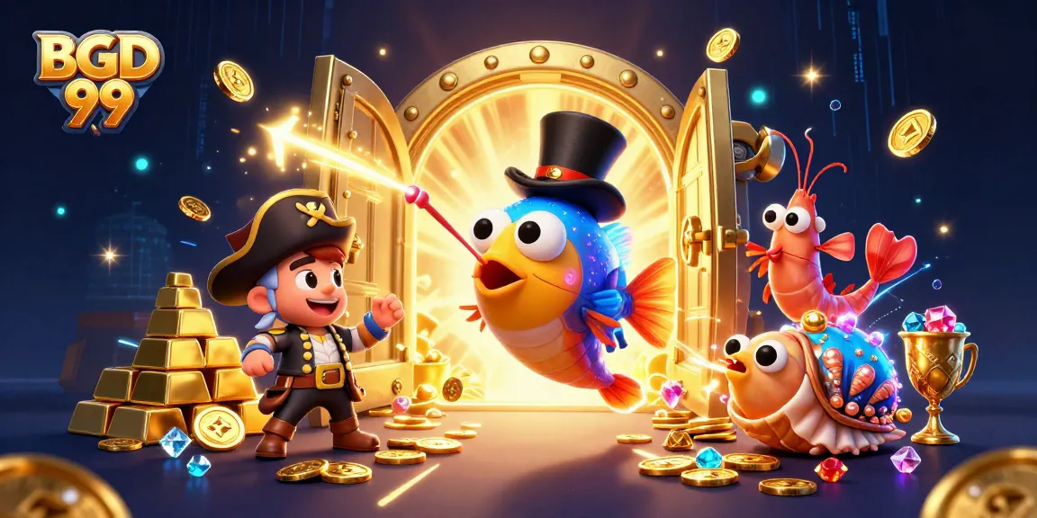 Engage in thrilling betting at BGD 99 with vibrant characters and rich casino treasures.