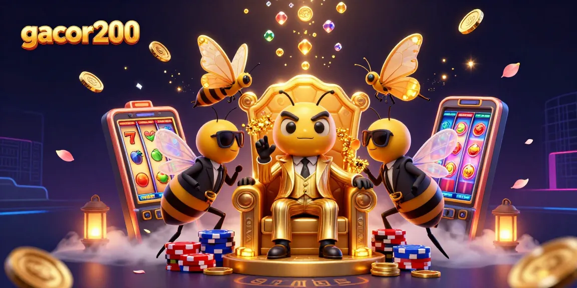 Menangkan slot gacor200 dengan simbol buah dan tujuh keberuntungan yang berkilau di antara tumpukan chip poker.
